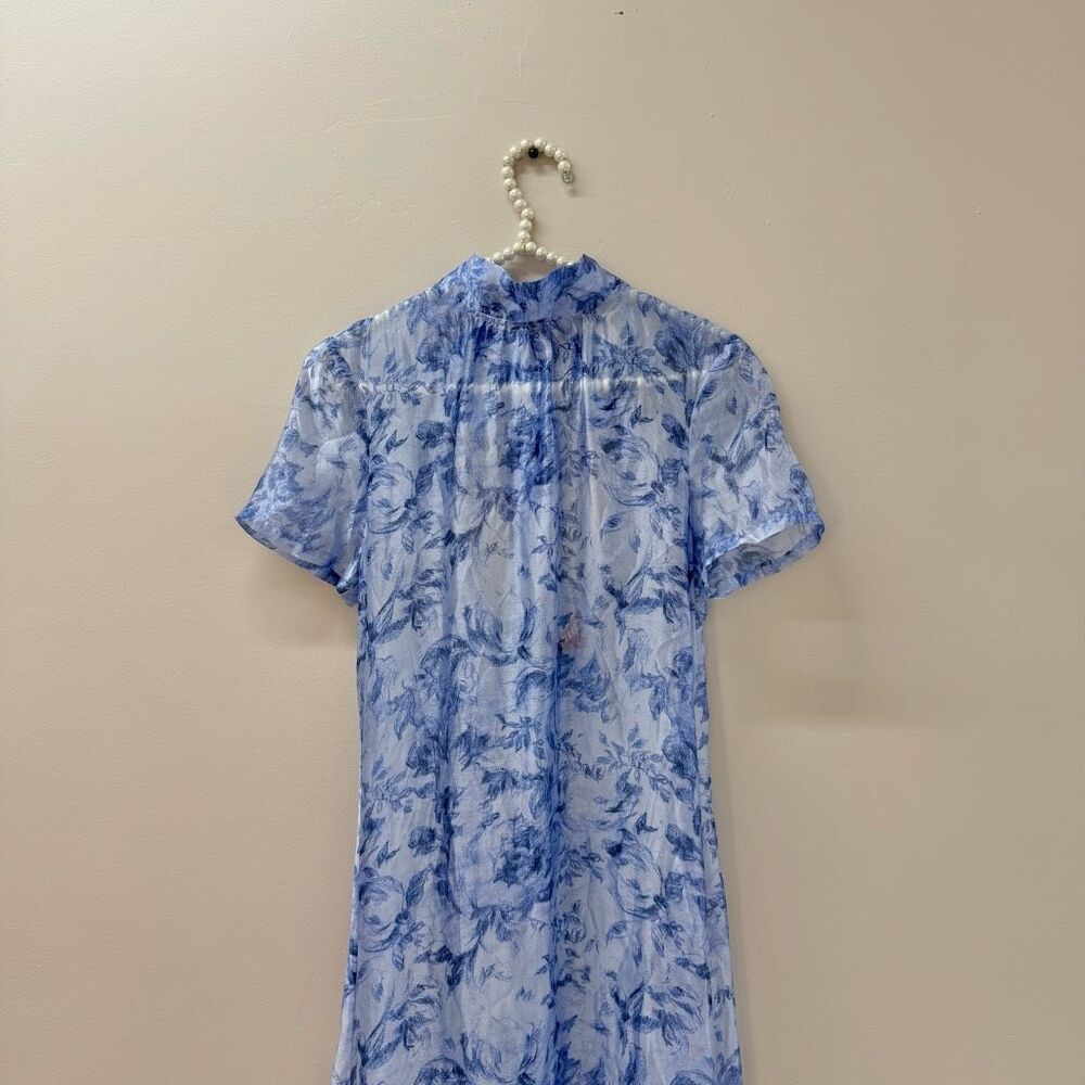STAUD Light Blue Floral Maxi Dress - Picture 4 of 9
